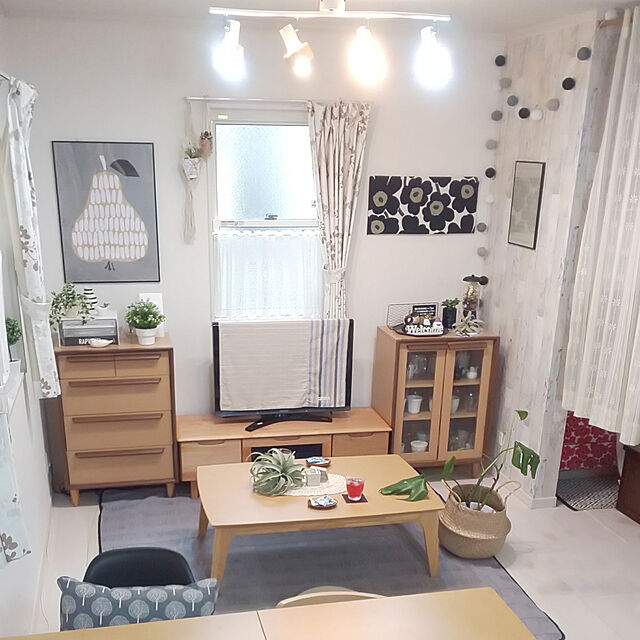 YUKKIのニトリ-リビングこたつ(アーチS 105 LBR) の家具・インテリア写真