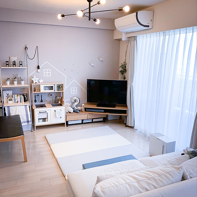 Reikoのイケア-【IKEA/イケア/通販】PLUFSIG ペルフスィッグ 折りたたみ式ジムマット, ブルー[D](a)(00377899)の家具・インテリア写真