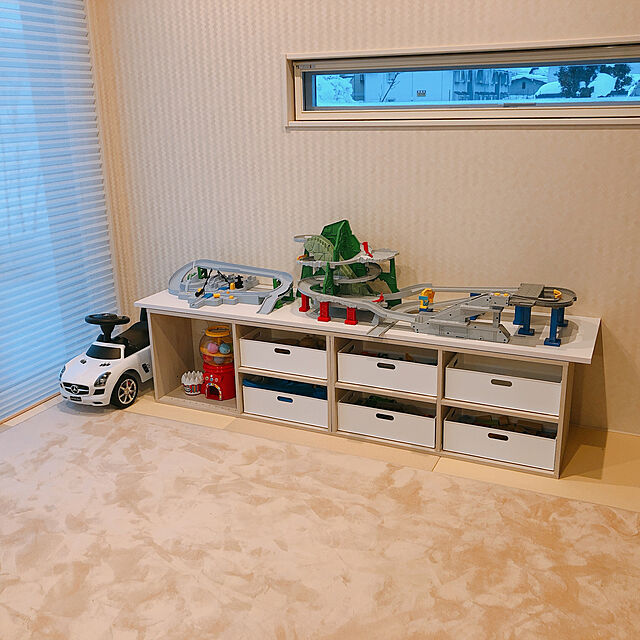 eri_zawaのニトリ-簡単組立て Nクリック ボックス レギュラー2段(ホワイトウォッシュ) の家具・インテリア写真