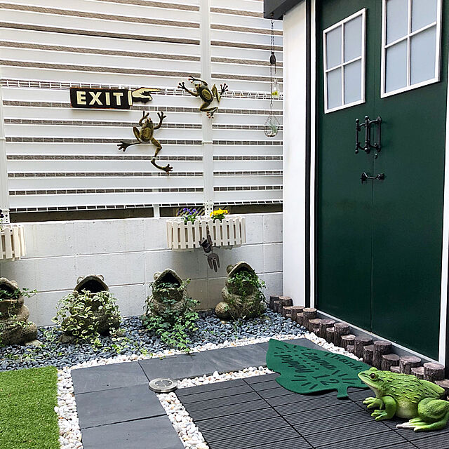 kaerucoのオカトー-送料無料　オカトー　＆Green室内外玄関マット（異形） GREEN インスタ映えの家具・インテリア写真