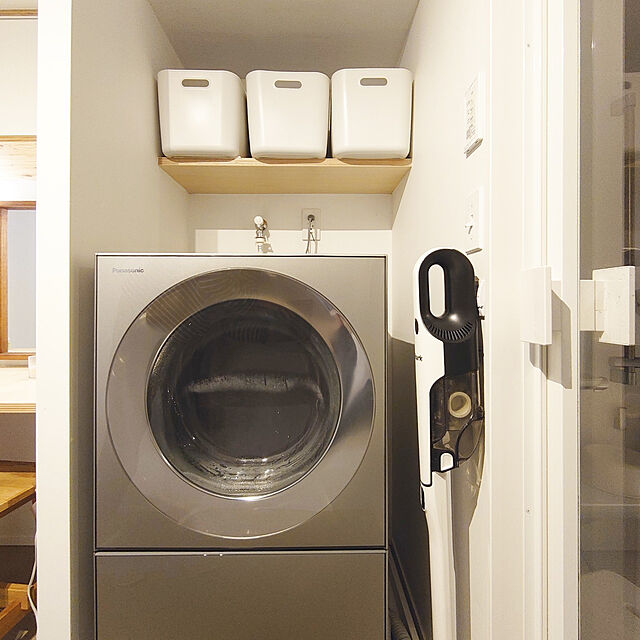 yoko_nishijimaのパナソニック-パナソニック ななめドラム洗濯乾燥機 Cuble(キューブル) 10kg 左開き 液体洗剤・柔軟剤 自動投入 ナノイーX プレミアムステンレス NA-VG2500L-Xの家具・インテリア写真