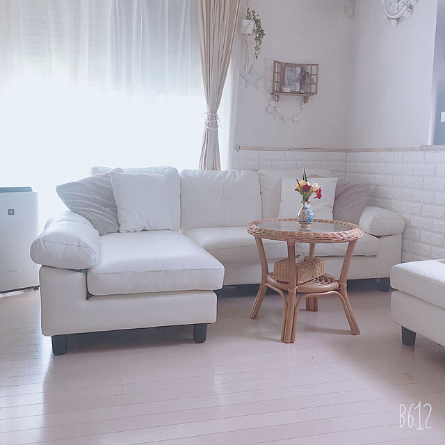 Eriのニトリ-ラタンテーブル(ケレックS LBR) の家具・インテリア写真