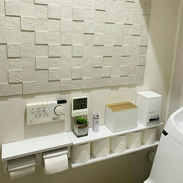 a_suのニトリ-ダストボックス プリート(WH) の家具・インテリア写真