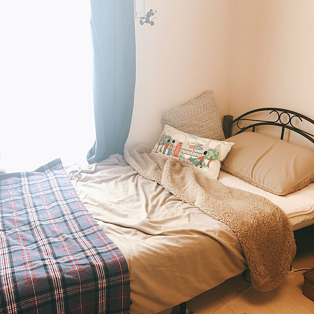 yuuu23の-毛布にもなる片面シープ調ボアのリバーシブル掛け布団カバーの家具・インテリア写真