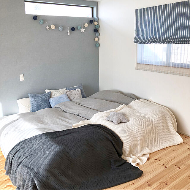 kazumi_innbのニトリ-クッションカバー(SEAジェノア16) の家具・インテリア写真