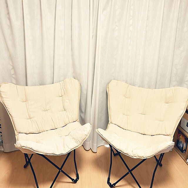 Mioのニトリ-洗える＆はっ水 バタフライチェア(ベージュ S01SS) の家具・インテリア写真