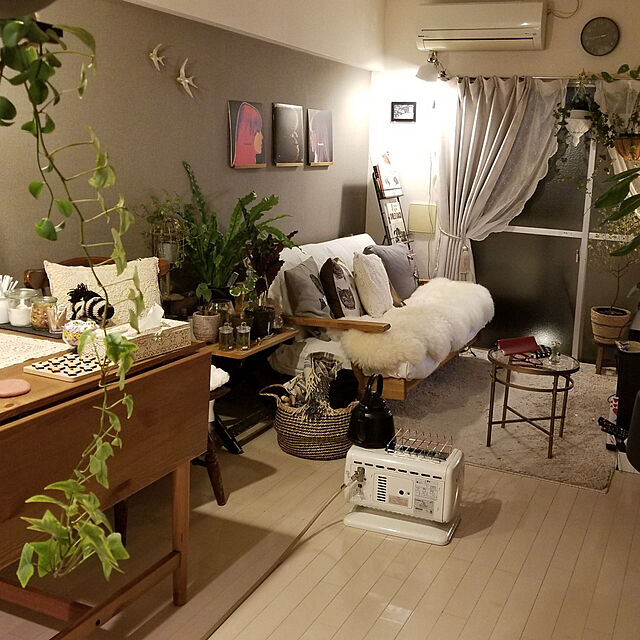 kikiの-植木鉢 カバー ファイバークレイ 丸型 背高 ロータイプ脚付き 30×41 ブラックの家具・インテリア写真