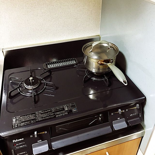 mgktagrのパロマ-パロマ ガステーブル 水無し片面焼き 59cm プロパンガス(LPG) 左強火 ブラック IC-N900BA-L-LPGの家具・インテリア写真