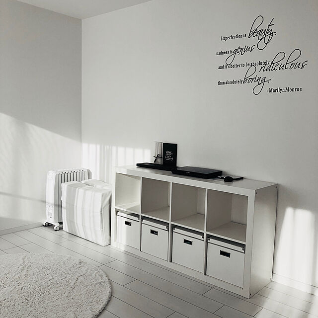 itsumiiiのイケア-【IKEAイケア】KALLAX　シェルフユニット　77×147cm【ホワイト】 【ラッキーシール対応】の家具・インテリア写真