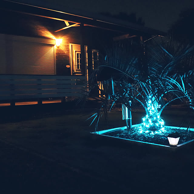 harashiの-イルミネーション LED ストレート 連結 防水 100球 5m 点滅8パターン スカイブルー クリスマス 屋外 屋内 水色     _76090の家具・インテリア写真