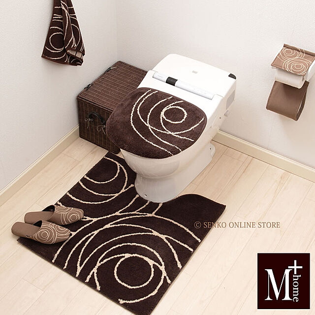 SENKOのセンコー-トイレットペーパーホルダーカバー 洗える トイレ ペーパーホルダーカバーＮ (M+home/ジェネシー) ブラウン センコーの家具・インテリア写真