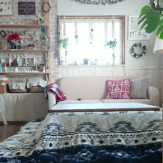 naopyiのニトリ-クッションカバー(ホーム 2 BR) の家具・インテリア写真
