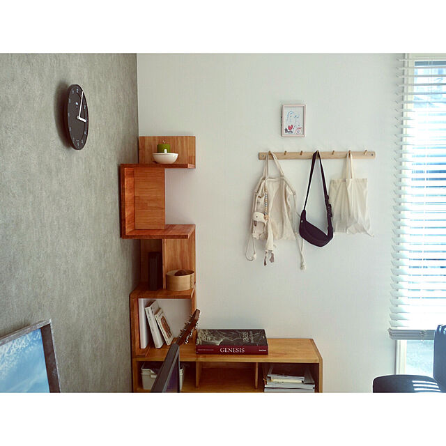 Sakkoのアイ・ネクストジーイー-BRAUN(ブラウン) 掛け時計 ブラック W200 ㎜×H200㎜×D32㎜ 静音設計 BC06Bの家具・インテリア写真