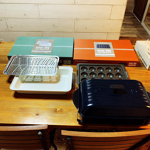 disk1mauloaのrecolte-recolte レコルト Table Cooking Plate [Home BBQ] テーブルクッキングプレート「ホームバーベキュー」 RBQ-1用オプションパーツ「たこ焼きプレート」RBQ-TP ホットプレート 卓上グリルの家具・インテリア写真