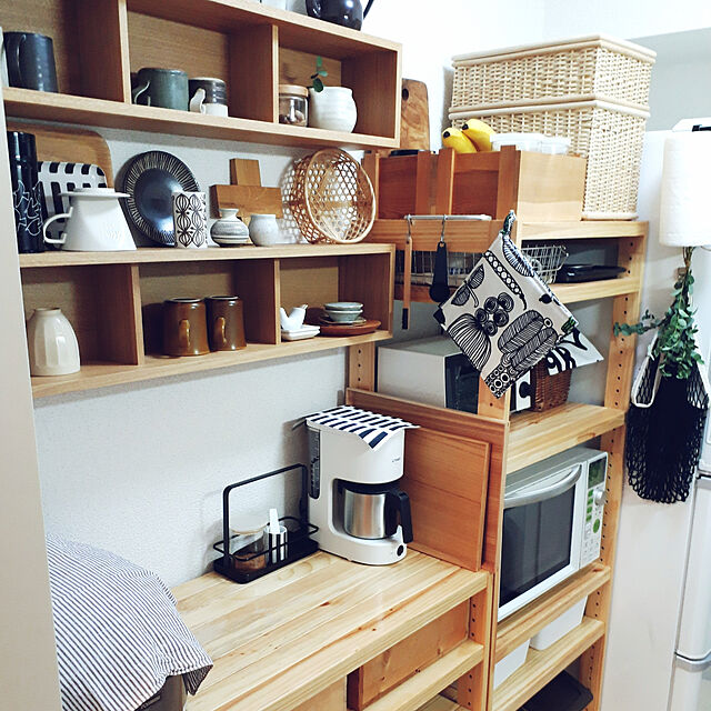 fumiyo.01の無印良品-ブリ材・長方形バスケット用フタの家具・インテリア写真