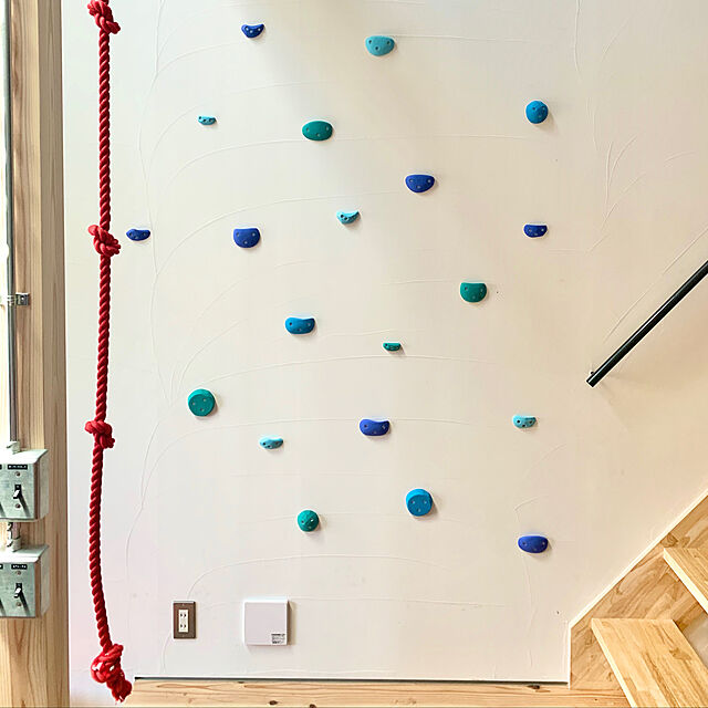 manab.dの-ターザンロープ　カラー　登り綱 リプロン赤　24ｍｍ×4ｍ DIY 家庭用 クライミングロープ　トレーニング　アスレチック　体力作り　部活　筋力アップ 遊具の家具・インテリア写真