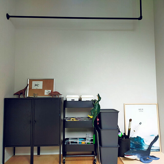yukaのイケア-LIXHULT リックスフルト キャビネットの家具・インテリア写真