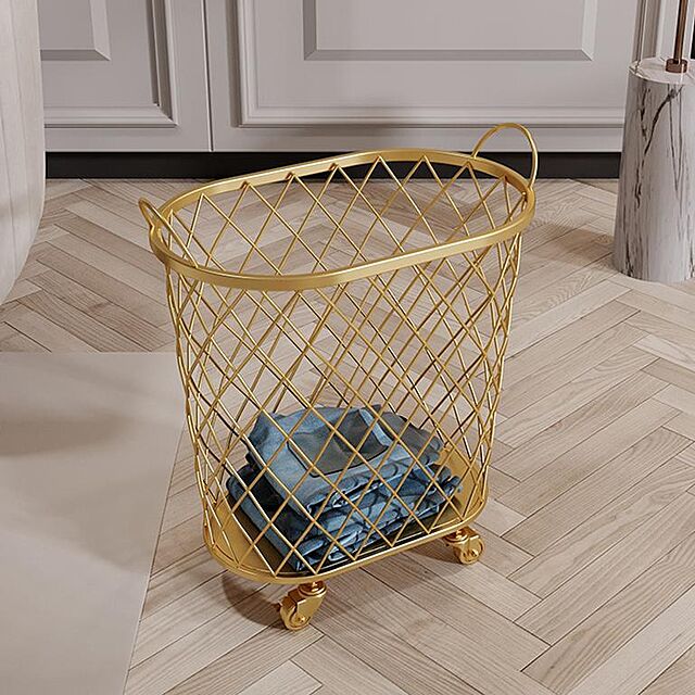 MUSEHOMEの-ゴールド ランドリーバスケットの家具・インテリア写真