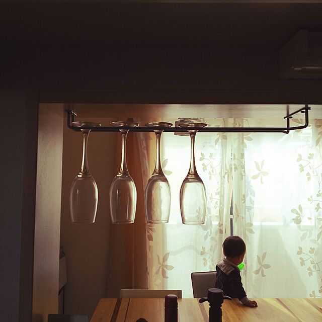 28amikoの-foerteng　吊り下げ式ワイングラスホルダー　グラスハンガー　シルバー 銀　収納 キッチンの家具・インテリア写真