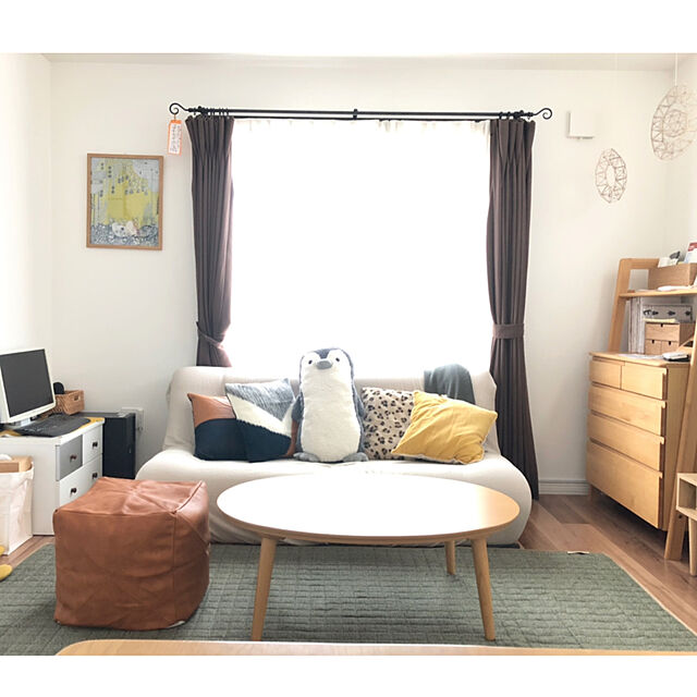 yukoのニトリ-リビングこたつ(プランプ 105 円形 LBR) の家具・インテリア写真