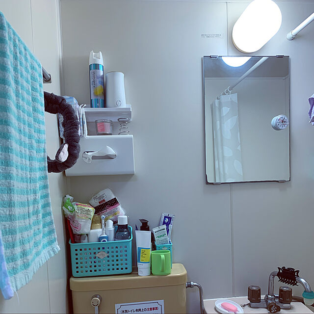 myshの東和産業-東和産業 浴室用ラック ホワイト 約17.8×6.6×6.5cm 磁着SQ マグネット ミニシェルフ 39205の家具・インテリア写真