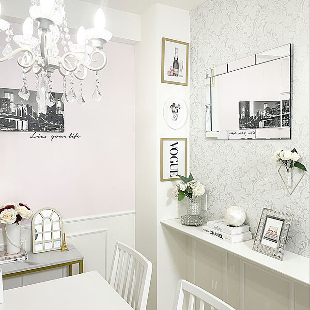 hoshiemi.roomの-Francfranc シェル フラワーベース S WH フランフラン インテリア・生活雑貨 フラワーベース・花瓶 ホワイトの家具・インテリア写真