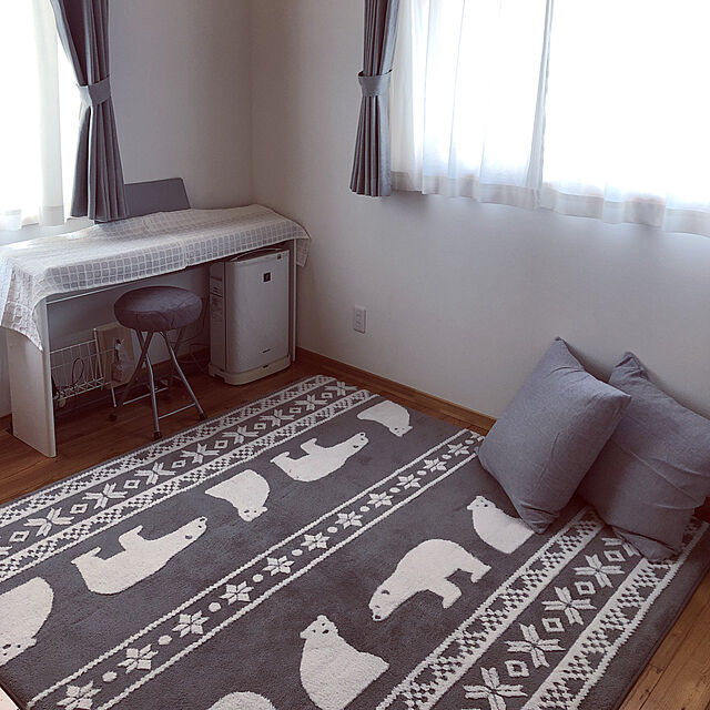 nao-houseのニトリ-遮光1級カーテン(ジャズ2 ブラック 100X110X2) の家具・インテリア写真