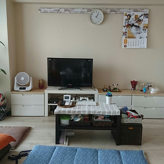 paipaiのニトリ-〔幅38x奥行26x高さ26cm〕クラフトBOX ふた付き(フラム2 レギュラーDBR) の家具・インテリア写真