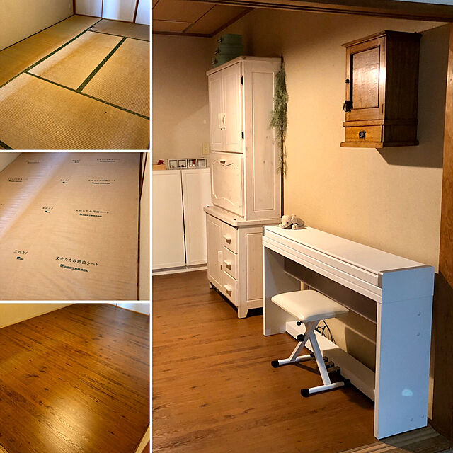 leonaの-ウッドカーペット 6畳 団地間 和室を洋室に 畳の上にフローリング 0W2306の家具・インテリア写真