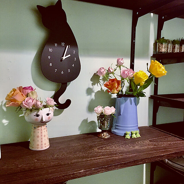 naokoのニトリ-掛け時計 黒猫  【玄関先迄納品】の家具・インテリア写真