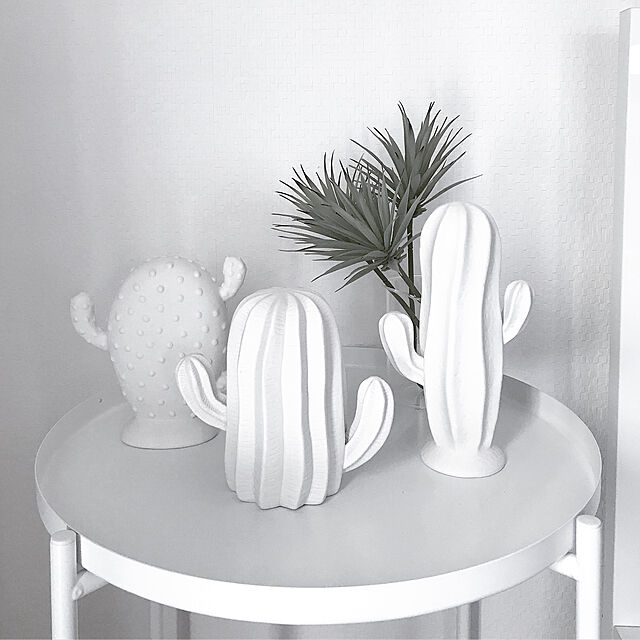 harmaaの-Deco Cactus Porcelain White by Bloomingville 　サボテンオブジェの家具・インテリア写真
