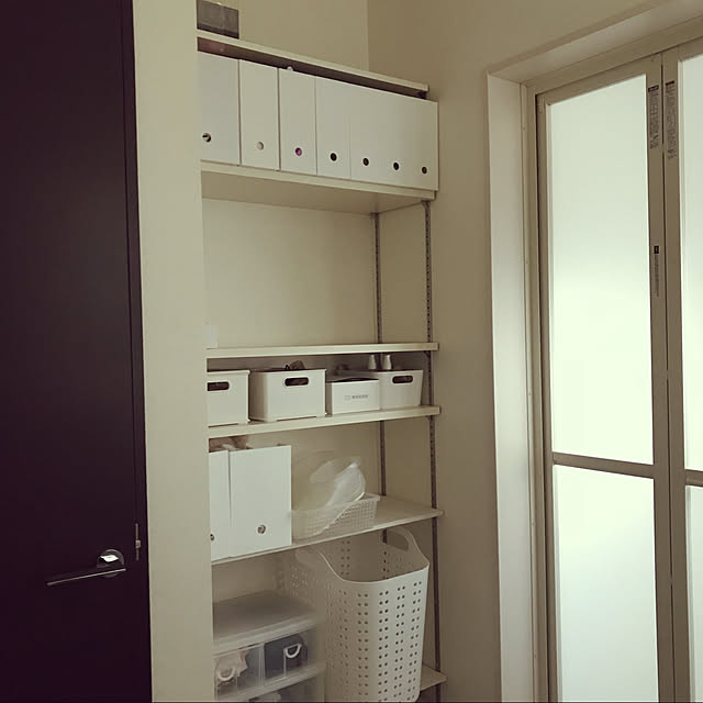 miyumiyuのニトリ-A4ファイルケース オールホワイト(ワイド)  6個セット  『玄関先迄納品』の家具・インテリア写真