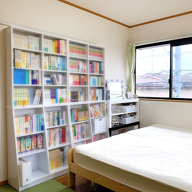 tantantanukiのクロシオ-クロシオ SOHO書棚 W75 ホワイト 幅75cm 高さ180cm DVD収納 A4本棚の家具・インテリア写真
