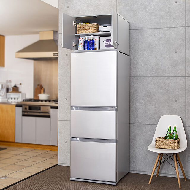 liveitの-冷蔵庫上 収納ラック キッチン収納 ストッカー 収納棚 食器 調味料 調理器具 収納ボックスの家具・インテリア写真