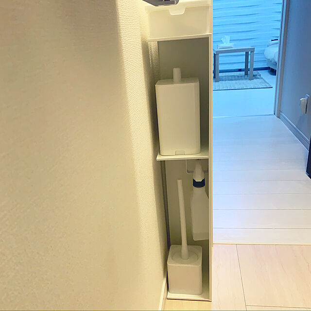 mmの山崎実業-スリムトイレラック タワー tower トイレットペーパー トイレ用品 収納 おしゃれ 縦型 スタンド コーナー スリム 省スペース シンプル 北欧 モダン ホワイト/ブラック 山崎実業 yamazaki 3509 3510 casaの家具・インテリア写真