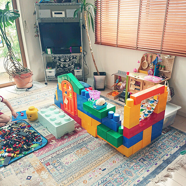urchinのコンポジット-レゴ LEGO ストレージヘッド 【ボーイ/スモール】 収納ボックス 積み重ね 小物入れの家具・インテリア写真