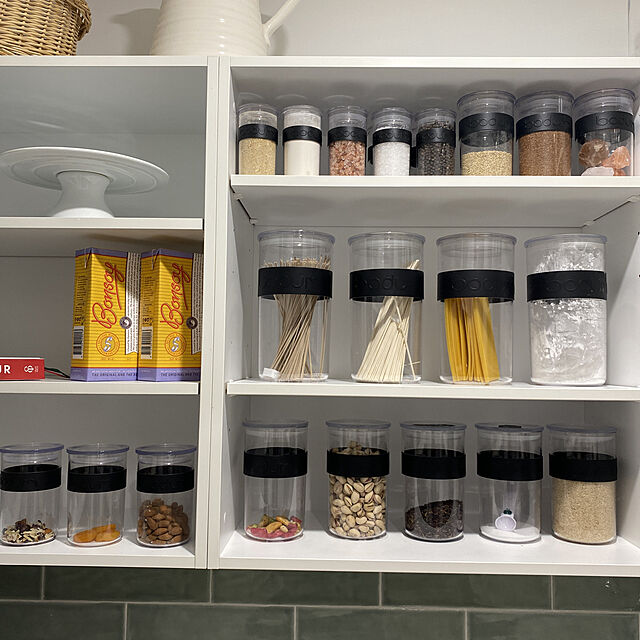 suaustraliaの-Bodum Presso Shatterproof Storage Jar 12 Piece Set, Blackの家具・インテリア写真