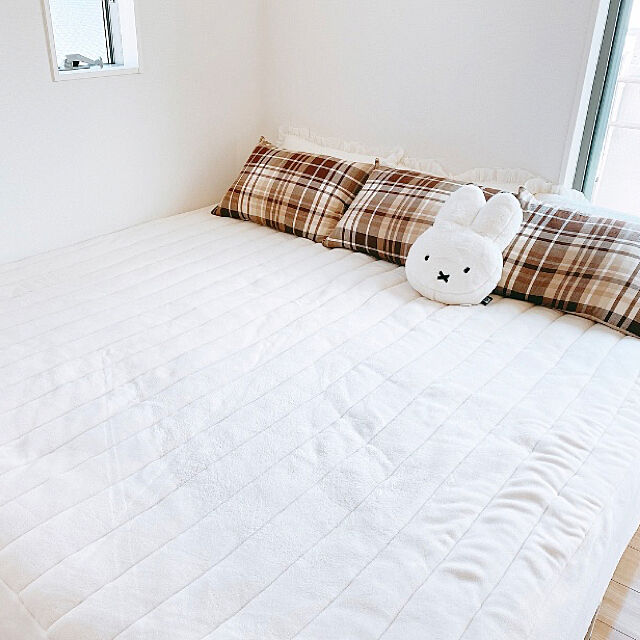 sakura_ar_の-枕カバー(YDチェックBE) の家具・インテリア写真