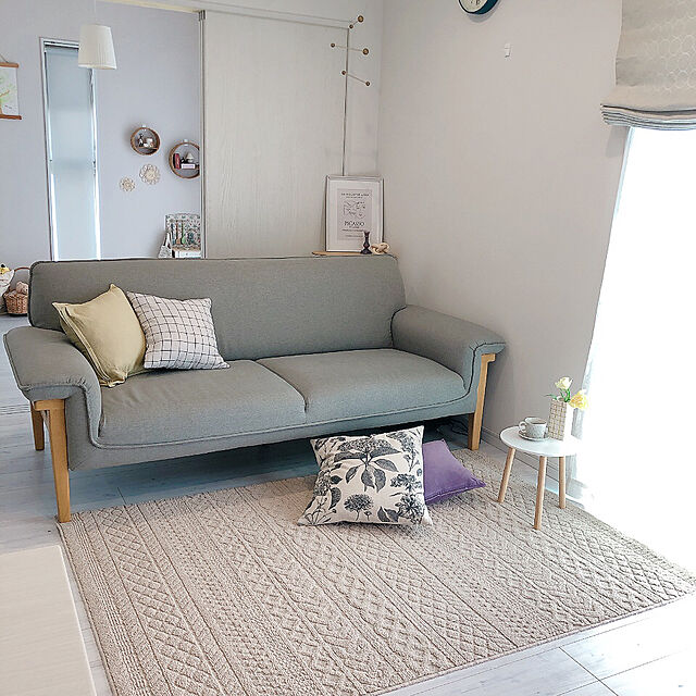 doremiの無印良品-無印良品 オックスクッションカバー 43X43cm用 ペールグリーン 良品計画の家具・インテリア写真