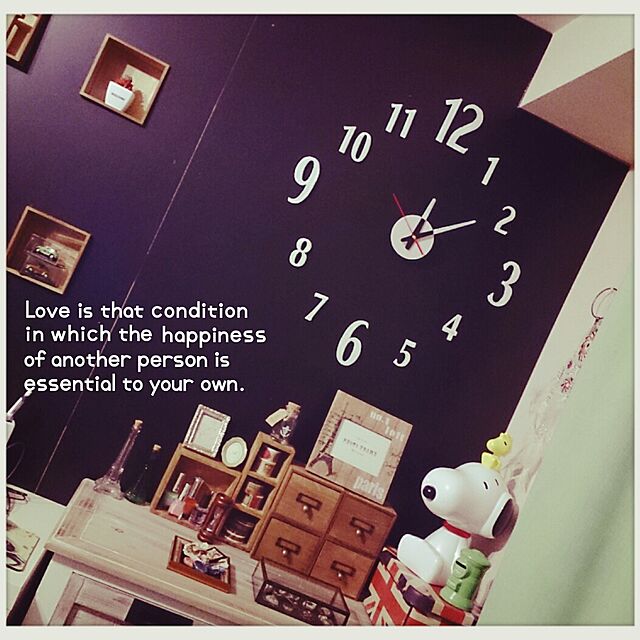 lovesnoopyのSMILE-手作り DIY 壁 時計 ウォールクロック　模様替えにの家具・インテリア写真