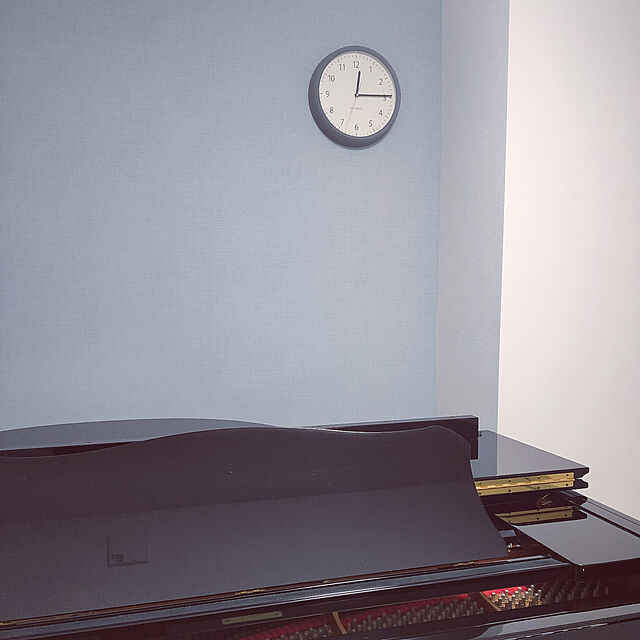 s9323の-壁掛け時計 KATOMOKU muku clock 4 グレー km-57G 連続秒針 名入れ対応品の家具・インテリア写真