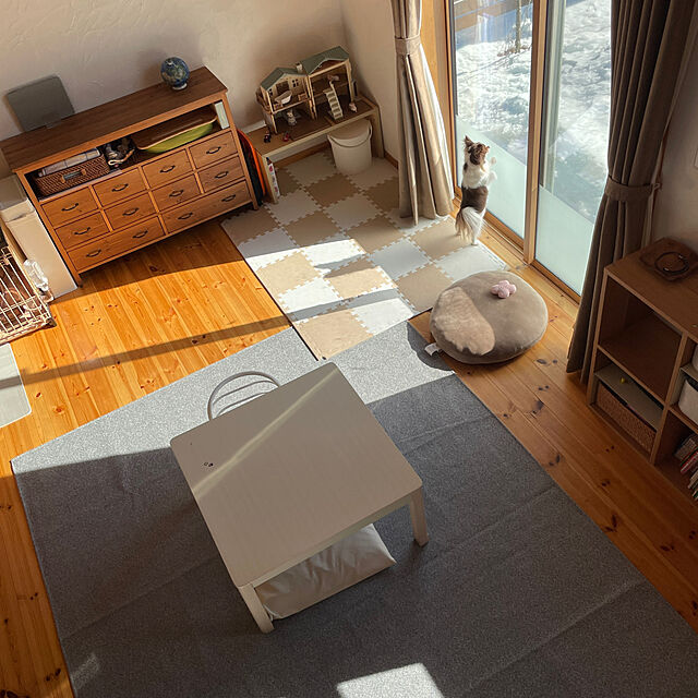 akachankaijuのイケヒコ・コーポレーション-ジャガードラグ　カーム　【イケヒコ】の家具・インテリア写真
