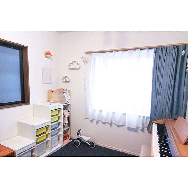 omochiのイケア-【 IKEA イケア 】 トロファスト 子供用 家具 TROFAST 収納 ボックス ホワイト【 Sサイズ 】高さ10cm(00141670)BOX-S-W子供部屋 北欧 おしゃれ かわいいの家具・インテリア写真