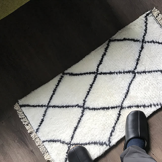 Rugs-Factoryの-＼限定クーポンあり！／ 玄関マット 室内 おしゃれ 北欧 モロッカン モロッカン柄 ベニワレン モロッコ インテリア モロッコ柄 手織り 60x90 韓国インテリア 【送料無料】の家具・インテリア写真