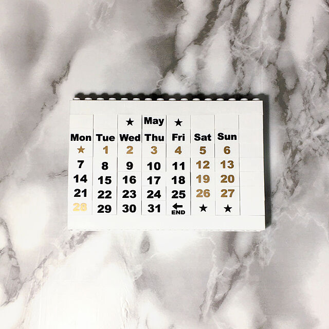 natsuの-モノトーンブロックカレンダー ホワイト 【6252WH】自由に組み替えて使う卓上カレンダー【粗品・記念品・景品・ノベルティ】の家具・インテリア写真