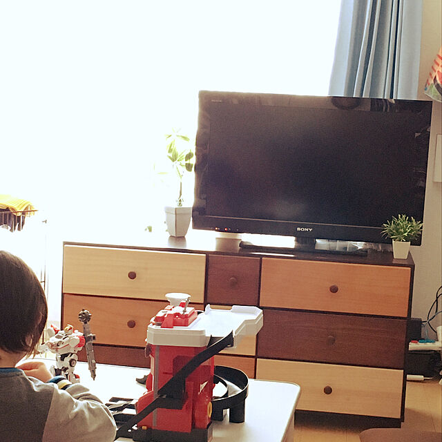 k_dinoのニトリ-ローチェスト(クオーレ2 120-3 DBR) の家具・インテリア写真