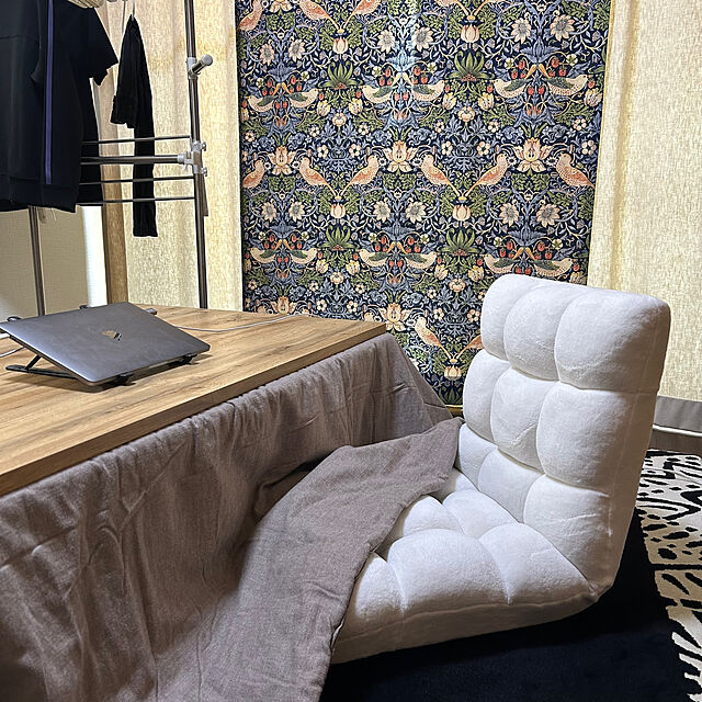 atsukoの無印良品-無印良品 綿フランネルヘリンボーンこたつふとん 楕円 長方形用 180×237cm ダークベージュ 良品計画の家具・インテリア写真