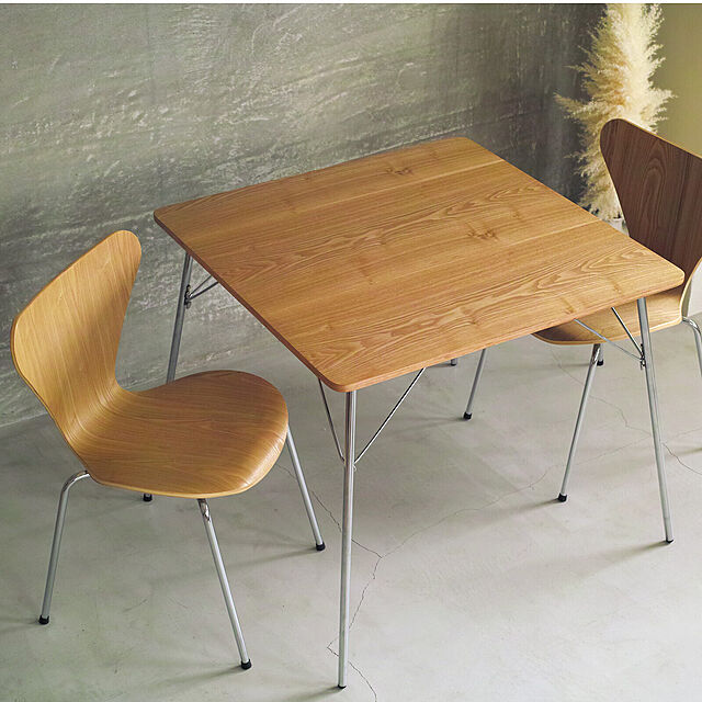 SouthOrangeの-イームズ 折りたたみテーブル DTM-2 ダイニングテーブル デザイナーズ リプロダクト プライウッド | デザイン 折り畳みテーブル 合板 コンパクト 大きい 木 正方形 フォールディングテーブル 木製 木目 アイアン スチール脚 ブルックリンの家具・インテリア写真