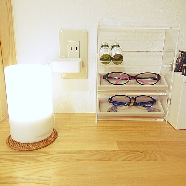 wakaba223の無印良品-アクリルメガネ・小物ケース用ベロア内箱仕切・グレーの家具・インテリア写真