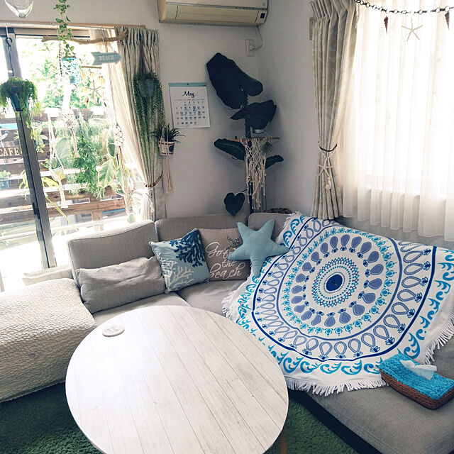 sachikoroのニトリ-だ円形フラットこたつ(リバール120 LBR) の家具・インテリア写真